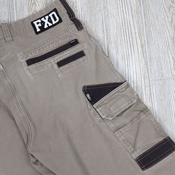 FXD Australia Men's Size 32 Style WP4 Tan Utility Jogger Pants Workwear Pockets - Picture 5 of 8